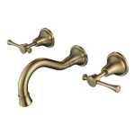Modern National Montpellier Wall Bath Set Brushed Bronze