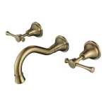 Montpellier Wall Bath Set Brushed Bronze