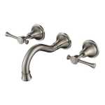 Modern National Montpellier Wall Bath Set Warm Brushed Nickel