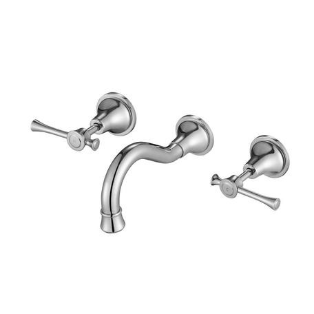 Montpellier Wall Bath Set Chrome