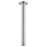 Nero Round Ceiling Arm 300mm Brushed Nickel