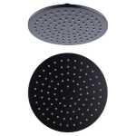 Nero Round Shower Head 250mm Matte Black