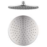 Nero Round Shower Head 250mm Brushed Nickel