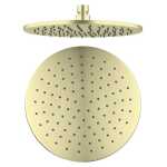 Nero Round Shower Head 250mm Brushed Gold