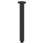 Nero Square Ceiling Arm 300mm Matte Black