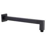 Nero Square Shower Arm Matte Black