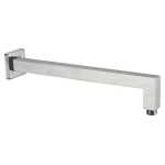 Nero Square Wall Shower Arm Brushed Nickel