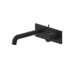 Nero Mecca Wall Basin Mixer Handle Up 185mm Spout Matte Black