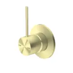 Nero Mecca Shower Mixer Handle Up Brushed Gold