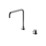 Nero Mecca Hob Basin Mixer Square Spout Chrome