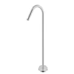 Nero Mecca Bianca Floor Standing Bath Spout Brushed Nickel