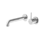 Nero Mecca Wall Basin Mixer Sep Back Plate Handle Up 185mm Sp Chrome