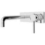 Nero Dolce Wall Basin Mixer Stylish Spout Chrome