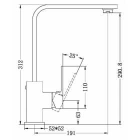 CeliaKitchenMixerBuildersRangeTechnicalDrawing_600x600