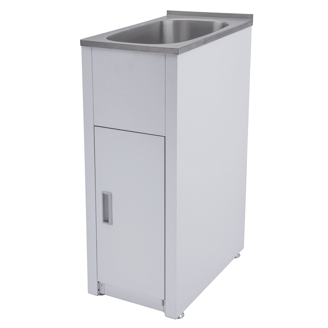 Ovia 30L Skinny Laundry Tub and Cabinet Stainless Steel