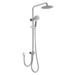 Ovia Chrome 2 in 1 Round Shower Station Double Hose