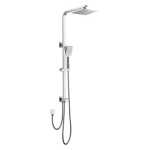 Ovia Chrome 2 in 1 Square Shower Station Double Hose