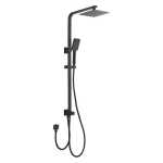 Ovia Black 2 in 1 Square Shower Station Double Hose