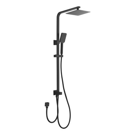 Ovia Black 2 in 1 Square Shower Station Double Hose
