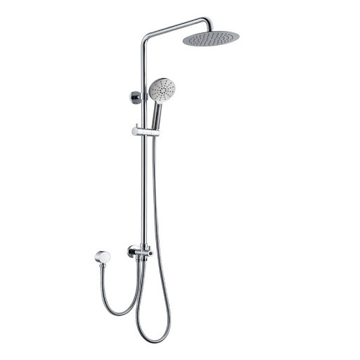 Ovia Chrome 2 in 1 Round Shower Station Double Hose