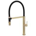 Fienza Kaya Pull Down Sink Mixer Urban Brass Gold