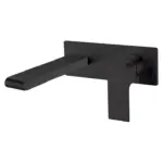 Nero Bianca Wall Basin Mixer Matte Black