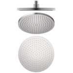 Nero Opal Air Shower Head 230mm Round Brushed Nickel