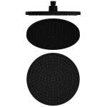 Nero Opal Air Shower Head 230mm Round Matte Black