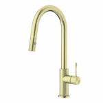 Nero Opal Pull Out Sink Mixer Brushed Gold