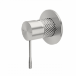 Nero Opal Brushed Nickel Shower Wall Mixer