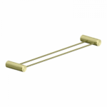 Nero Opal Brushed Gold Double Towel Rail 600mm