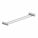 Nero Opal Brushed Nickel Double Towel Rail 600mm