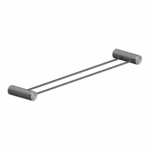 Nero Opal Graphite Gun Metal Double Towel Rail 600mm