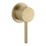 Ovia Milan Shower Bath Mixer Round Brushed Gold