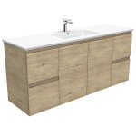 Fienza Dolce Edge Scandi Oak 1500 Wall-Hung Vanity Single Bowl