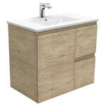 Fienza Dolce Edge Scandi Oak 750 Wall-Hung Vanity