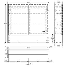 900mm LED SHAVER SPEC