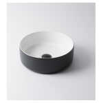 Ovia Claya Matte Black and Matte White Counter Top Basin