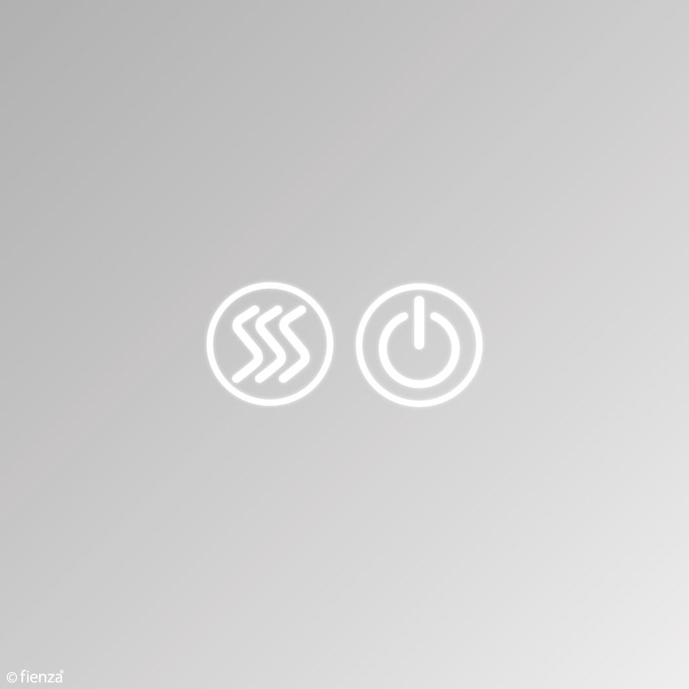 1200 LED Mirror with Display Shelf, Satin Black