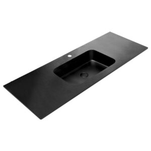 MONTANA 1200 Matte Solid Surface Basin-Top 1 Tap Hole