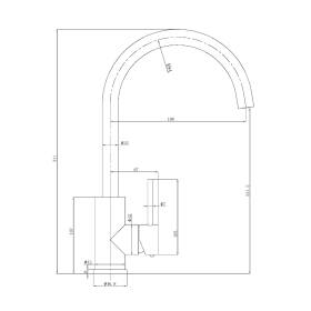 Milan Kitchen Mixer Spec Sheet