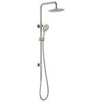 Ovia Brushed Nickel 2 in 1 Round Shower Station Single Hose