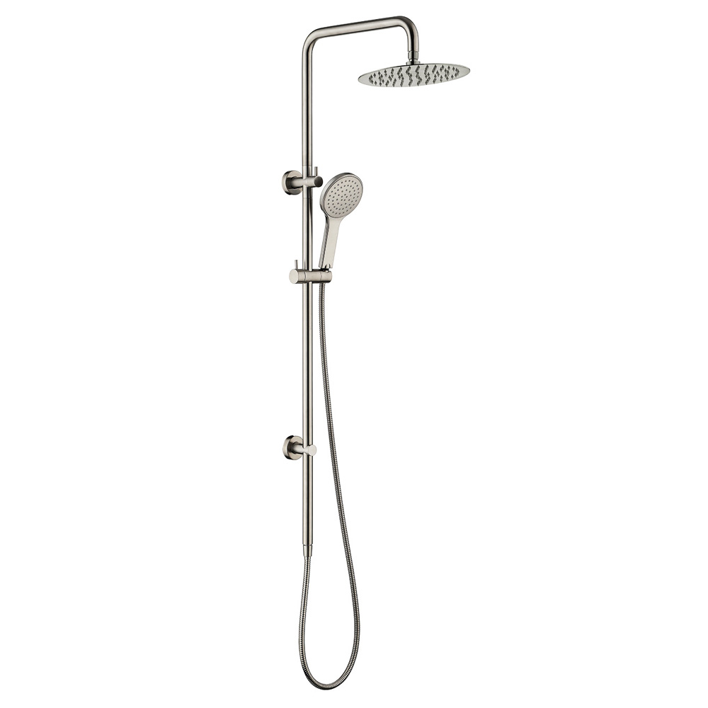 Ovia Brushed Nickel 2 in 1 Round Shower Station Single Hose