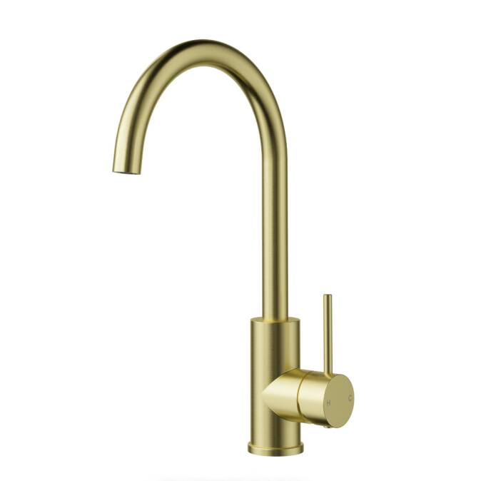 Ovia Milan Swivel Kitchen Mixer Brushed Gold