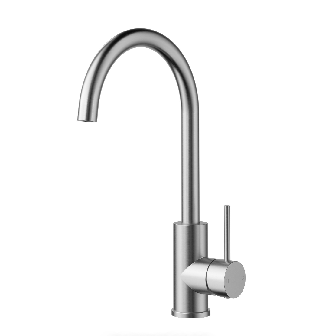 Ovia Milan Swivel Kitchen Mixer Brushed Nickel