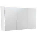 1200 LED Mirror Cabinet with Gloss White Side Panels