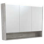1200 LED Mirror Cabinet with Display Shelf, Industrial