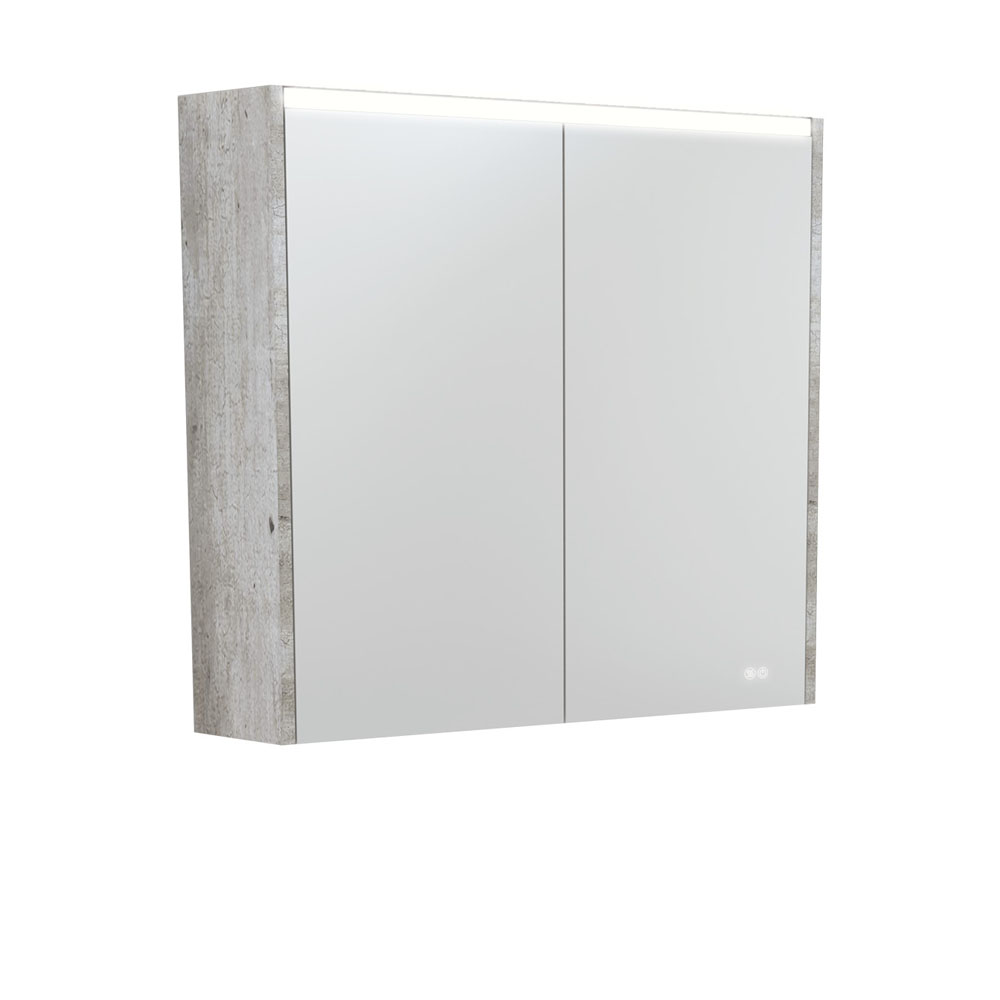 750 LED Mirror Cabinet with Industrial Side Panels