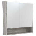 900 LED Mirror Cabinet with Display Shelf, Industrial