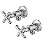 Cross Handle Ryker Washing Machine Set 1/4 Turn Chrome